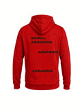 1. "Social Assassin" Men's / Women's Concert Fleece Red